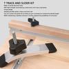 T Track and Slider Kit Aluminum Alloy Woodworking Sliding Slot  Rail T Slot Miter Track Jig T Slot Miter Track Fixture