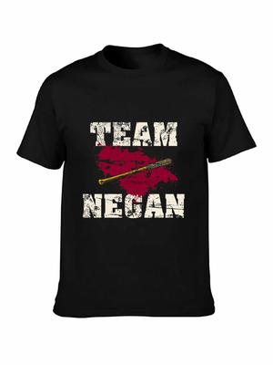 Marken T-Shirt Herren 2019 Mode Mann Einzigartig Baumwolle Kurze Ärmel Rundhals T-Shirt Team Negan Mode T-Shirt Herren Kleidung