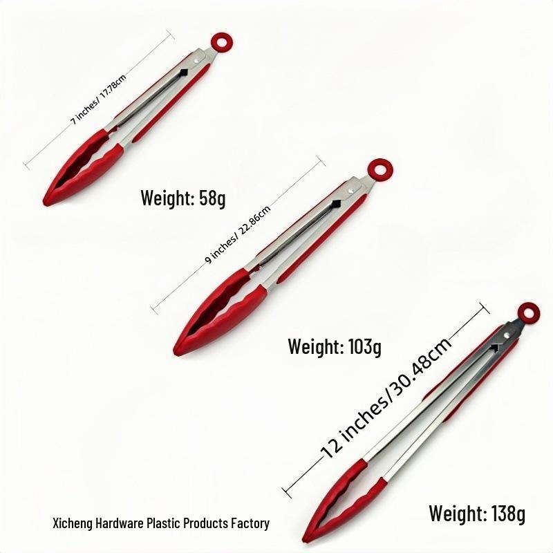 Stainless Steel Anti-Scalding BBQ and Bread Tongs