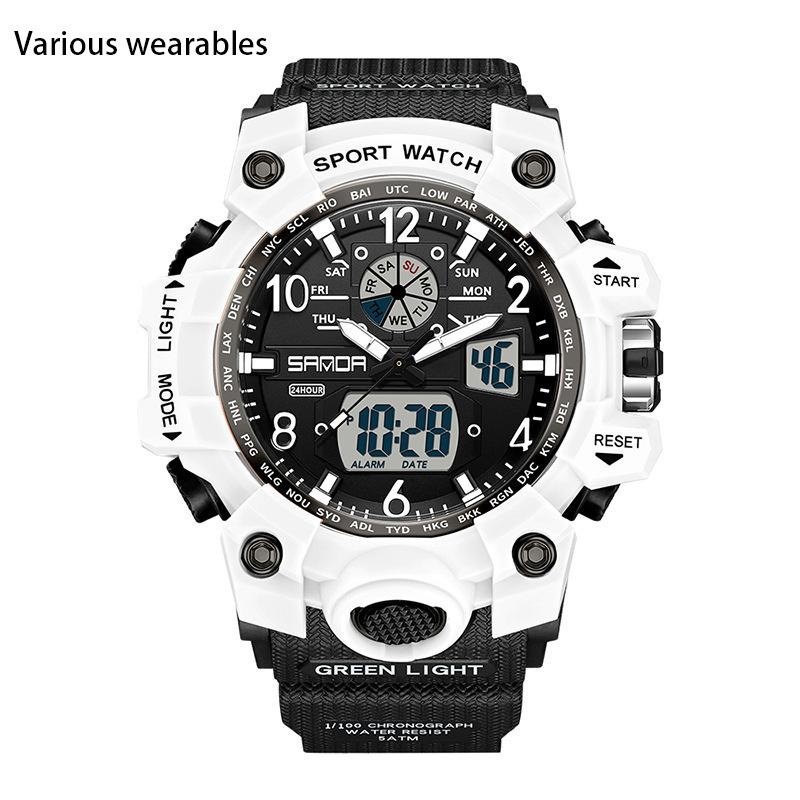 Electronic Watch New Youth Sports Trend Korean Version Electronic Watch Men's Creative Personality Watch