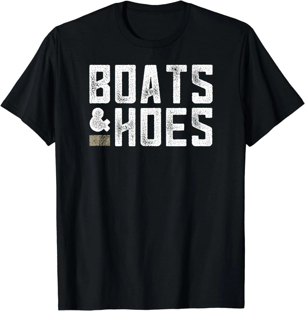 Boats & Hoes - Funny Boat Lover Tee Shirts Gift Unisex T-Shirt