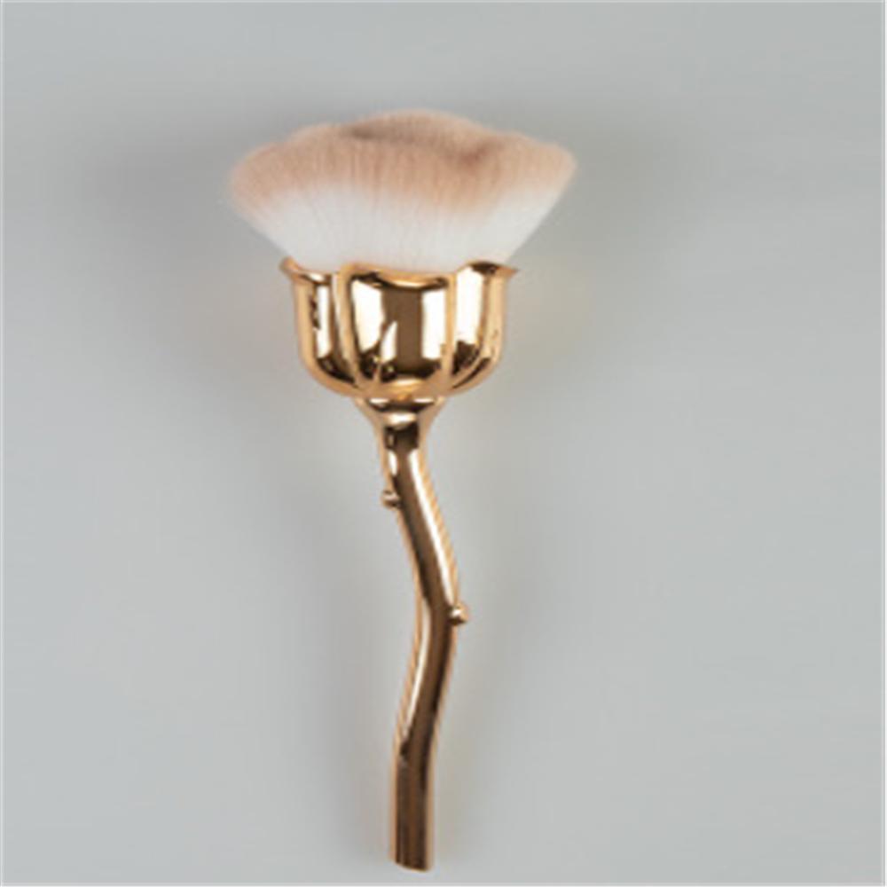 

Nivada Nail Art Glittter Power Brush for Manicure Metal Pink Head Blush Brushes Beauty Tool Гелеві аксесуари для нігтів