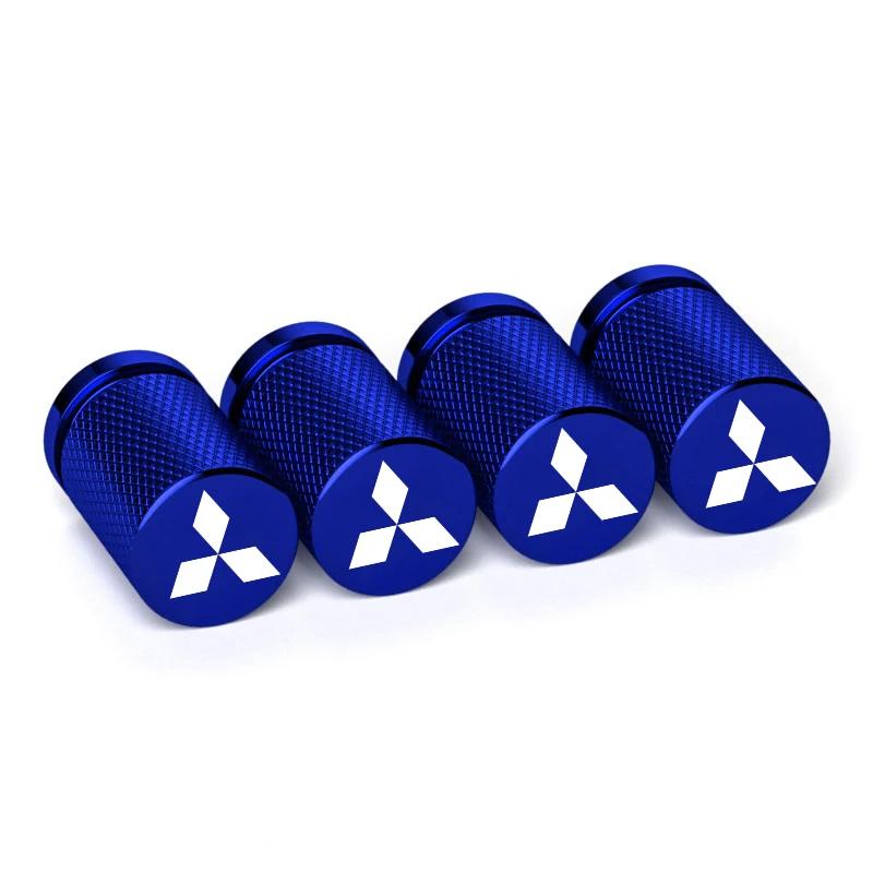 4PCS Wheel Decoration Cover for Mitsubishi Outlander Eclipse Delica Ralliart Lancer ASX Colt Pajero Colt Car Stem Valve Caps