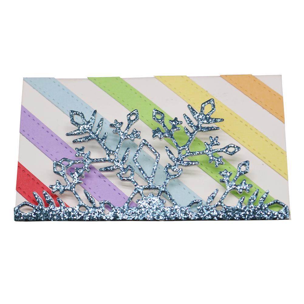 Snowflake Frame Metal Silvery Stencil Embossing Cutting Dies For Diy Scrapbooking Paper Album Cards Making
