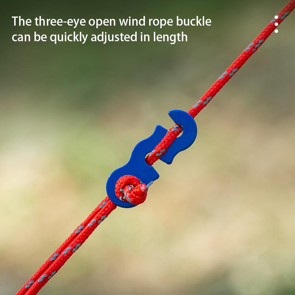 8 PCS 3mm Reflective Camping Rope Outdoor Tent Guy Ropes Camping Canopy Cord for Camping Hiking Canopy Shelter Outdoor Activity