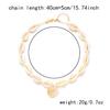 1PC Summer Hot Sale Jewelry Simple Scallop Pendant Necklace Women's Versatile Hand-woven Collarbone Chain Women