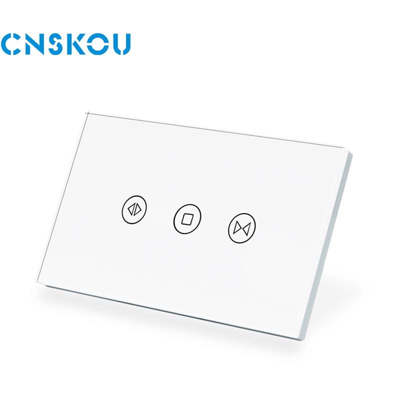 

WiFi Smart Curtain Switch Panel with Alexa Voice Control and Doodle App Compatibility.