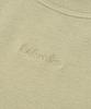 COLUMBIA UNIVERSITY Tiny Script Logo Women Slim-Fit S/S T-Shirts Light Khaki