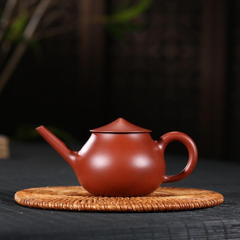 

160 мл чайники из фиолетовой глины Исин, ручной работы, эскиз старого рыбацкого горшка, чайник для заваривания чая из сырой руды Дахунпао, чайный набор «Цзыша»