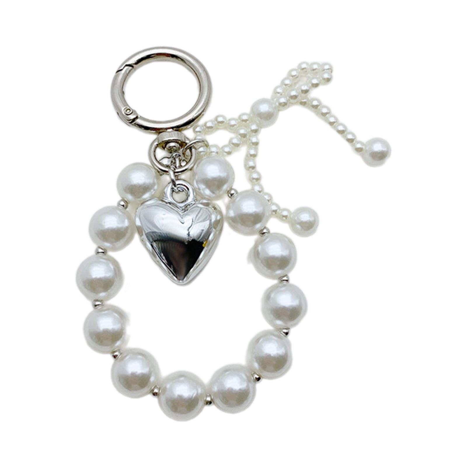 

Стильный брелок-бантик с искусственным жемчугом, кулон-бабочка для женских сумок и рюкзаков, красочный брелок для сумки, украшение серебряный