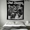 Bad Bunny Star Wall Hanging Printed Fabric Blanket Decorative Tapestries for Bedroom Living Room Home Decor