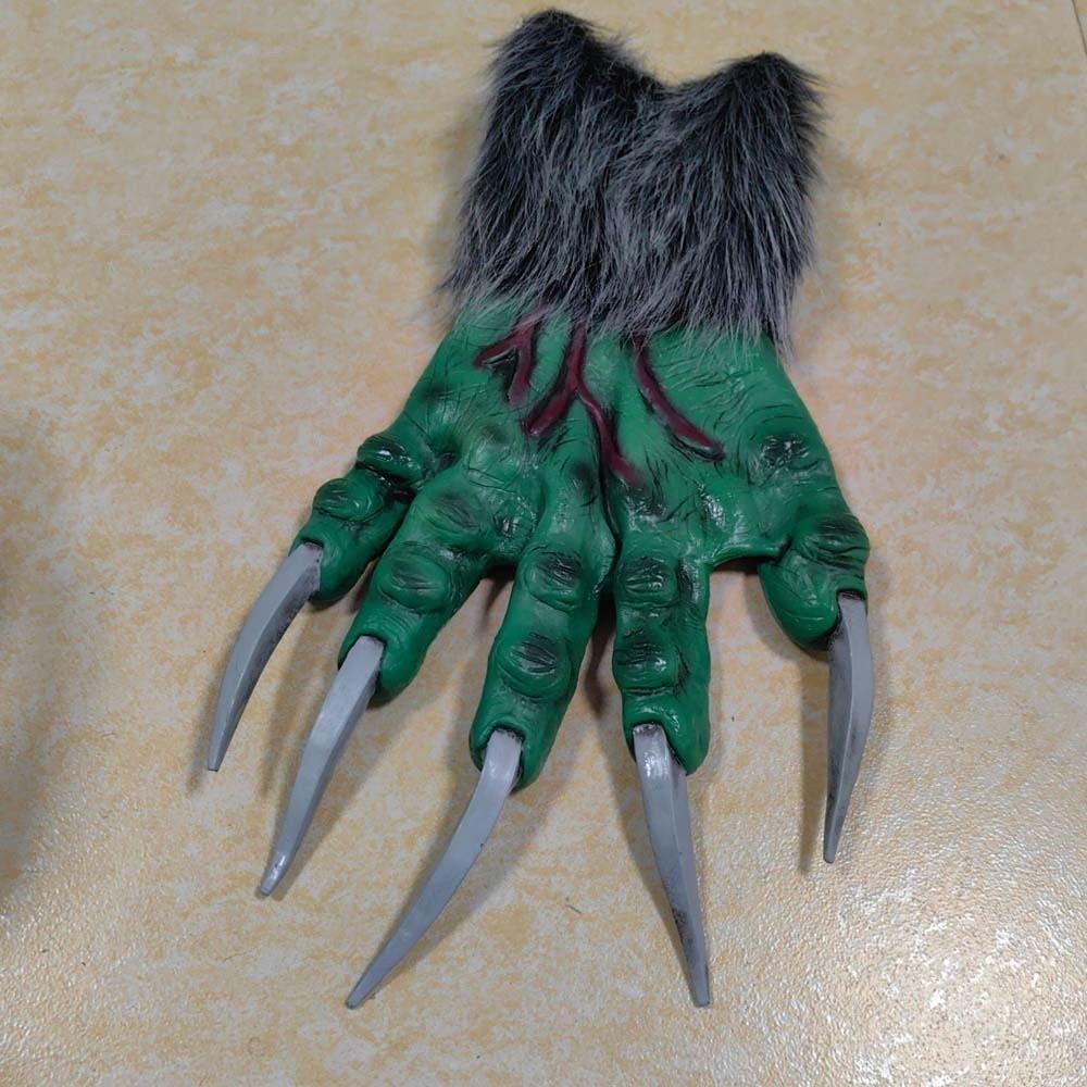 Latex Bestienklauen Gruselige Cosplay-Fäustlinge Party-Requisiten Halloween-Handschuhe Fotografie