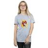 DC Comics Womens/Ladies The Flash Lightning Portrait Cotton Boyfriend T-Shirt