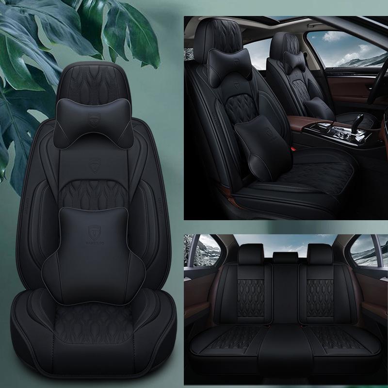 New Seamless Full Leather Universal Car Seat Cushion for All Seasons