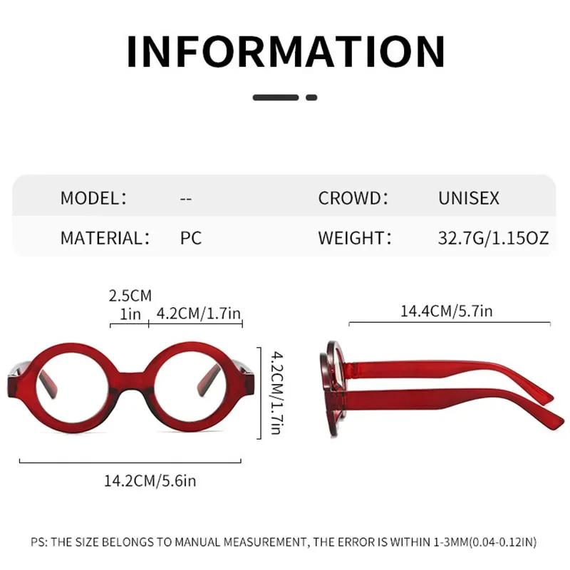 Small Round Leopard Hyperopia Eyewear Retro Full Frame Reading Glasses Women Men Computer Transparent Plus Diopter Glasses