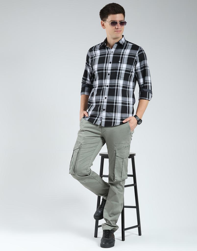 Monte Carlo Men's Regular Fit Checkered Shirt