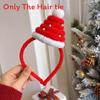 Christmas Elements Headband With Cartoon Reindeer And Snowman For Holiday Celebrations