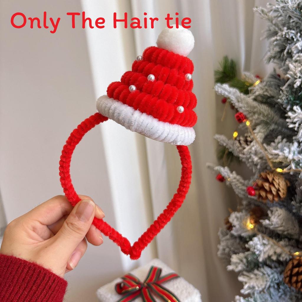 Christmas Elements Headband With Cartoon Reindeer And Snowman For Holiday Celebrations