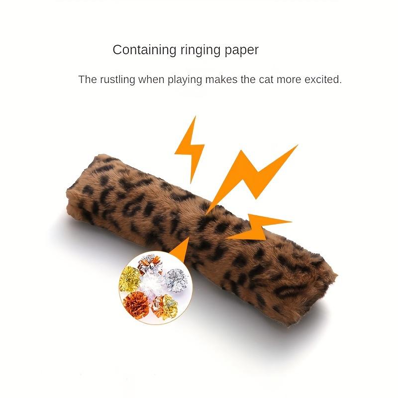 Kreative Katzenkissen, simulierte Tierfelltexturen, Plüschkatzenspielzeug, interaktives Katzenkauspielzeug