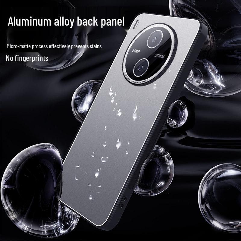 Metal Matte Protective Phone Case for Vivo Y600 Pro with Silicone Full Coverage and Lens Protection