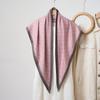 Summer Atmosphere Wearing Headscarf Twill Silk Simulation Silk Cool Diagonal Scarf Cashew Print Women's Triangle Silk Scarf