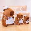 Chef Capybara Plush Toy Lovely Stuffed Capybara Plushies Soft Animal Doll Throw Pillow Room Decor Kawaii Toy Gift Girl