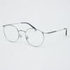 Alloaiweeo Al8402 1111G Titanium Silver Layered Bridge Eyeglass Frame Blue Light Lens Selection