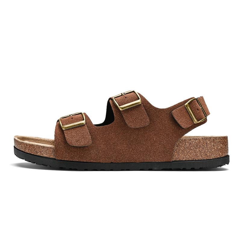 Sandals Men 2024 Outdoor Indoor Lightweight Fashion Casual Breathable Two Buckle Men Women Driving Daily Commute Unisex Sandals