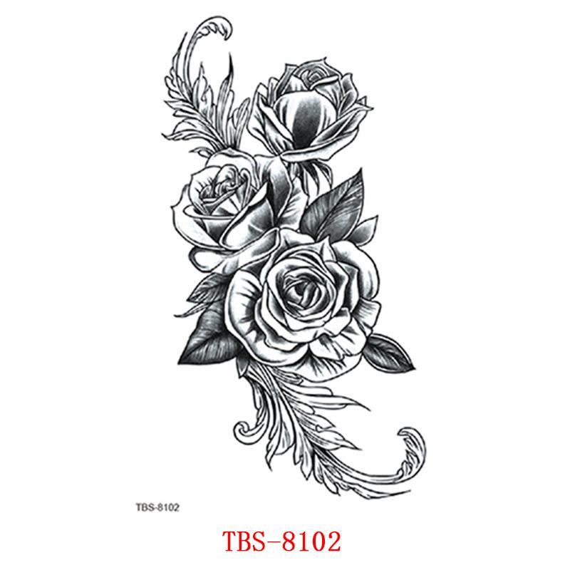 Waterproof Tattoo Sticker, Small Flower Arm, Totem, Semi-Permanent Tattoo Sticker Tattoo