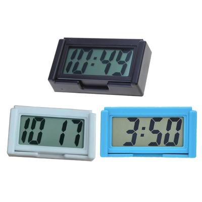 Clear Digtal Display Clock for Car Truck Self-Adhesive Mini Clock Car Decoration
