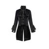 Medium Coat Long  Fashion Slimfit Trench Dark Tie Collar Court Tuxedo Cosplay