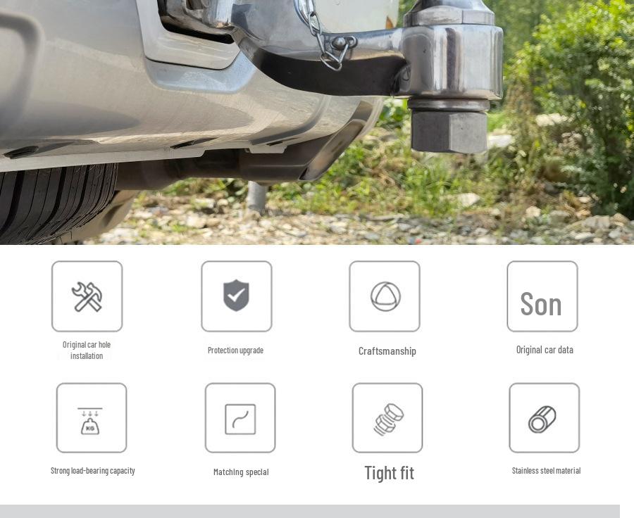 Enhanced Stainless Steel Tow Hook and Bar Upgrade for 500hi4-t Tank