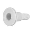 3 4in Plastic Marine Thru Hull Exhaust Fittings Boat Drain Outlet Plug White