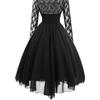 Women's Fashion Cool  Party Lace Casual Embroidery Bandage Elegant Dress