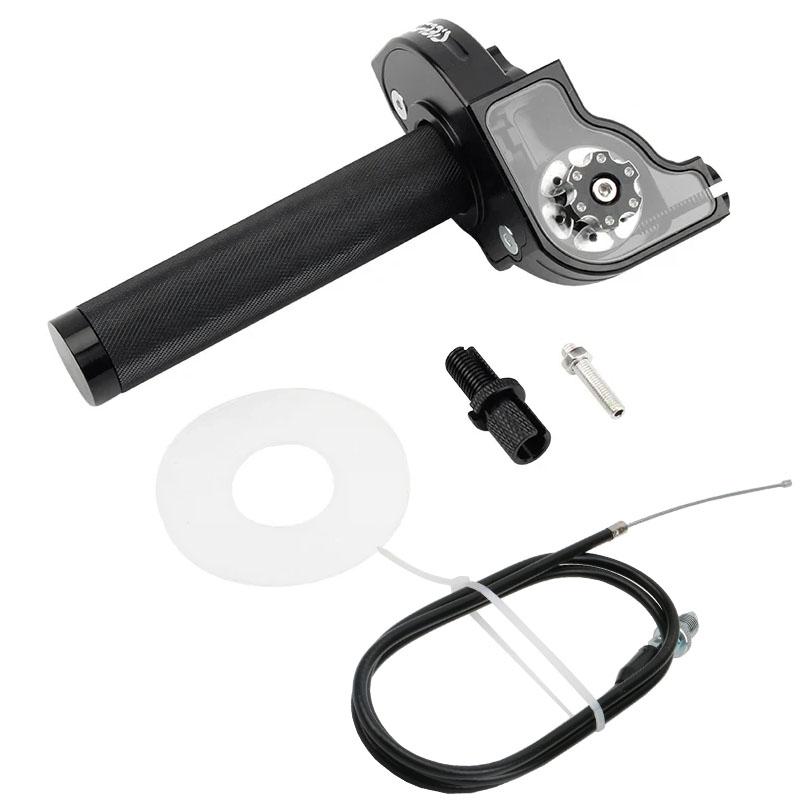 CNC Aluminum 22mm For Moped Scooter ATV Quad Bike Motorcycle Universal Accelerator Throttle Twist Grips Handlebars Cable Throttles 2
