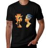 Nefertiti und Kleopatra Königinnen des Alten Ägypten T-Shirt Lässiges Leichtes Sommer-Oberteil mit Kurzen Ärmeln