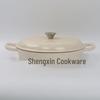 Zhishi Cast Iron Enamel Double Handle Pot