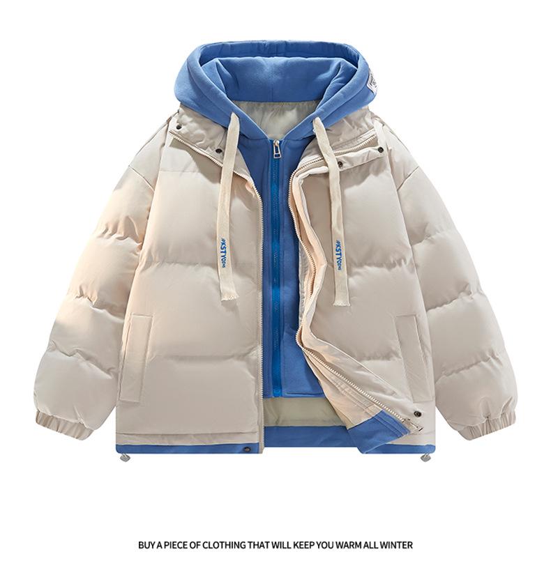 Men's Two-Piece Knit Outerwear - New Winter Style Cotton Jacket