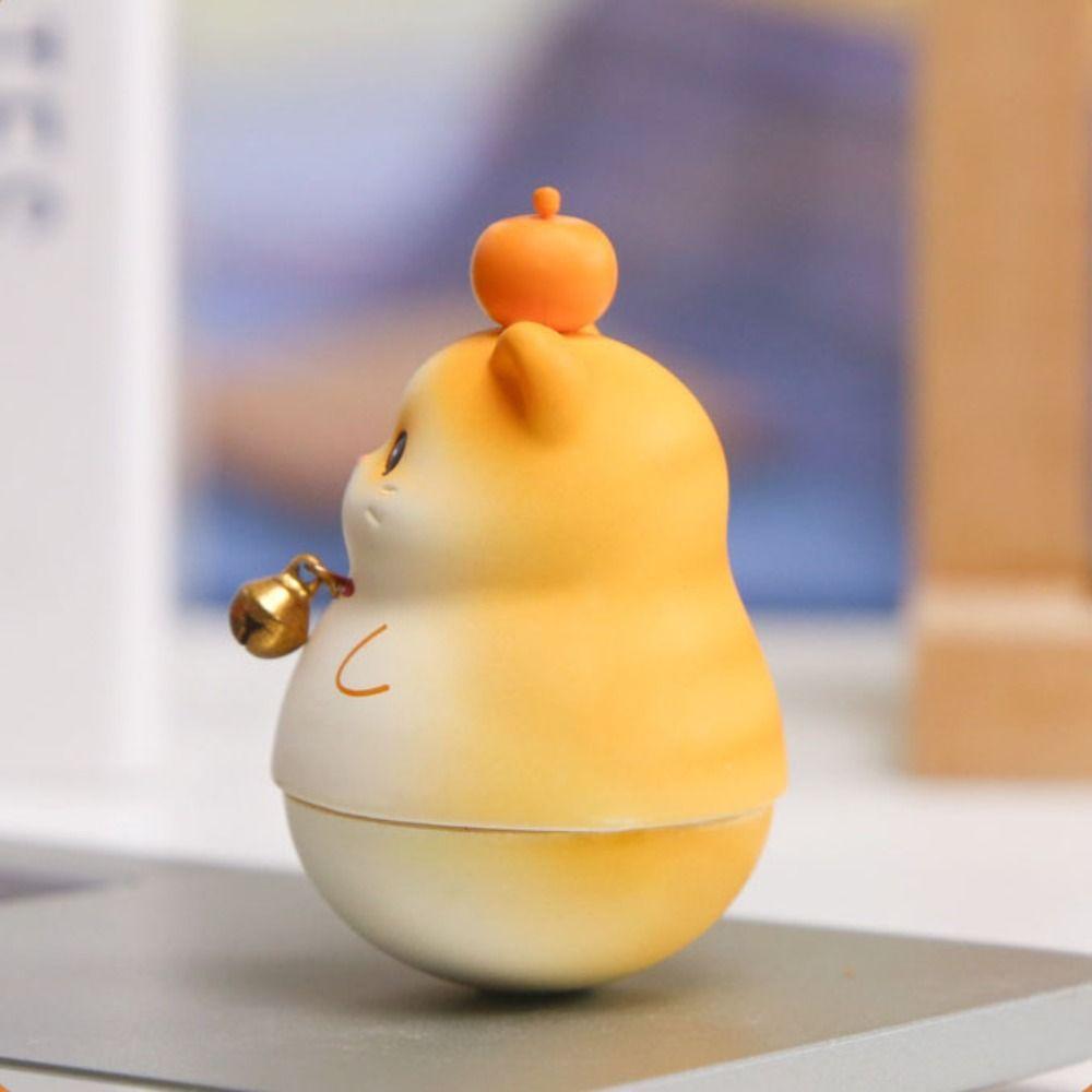 Pummelige Katze Schwingende Puppe Schüttelspielzeug Katze Autodekorationen Katze Harz Ornament Desktop Dekoration