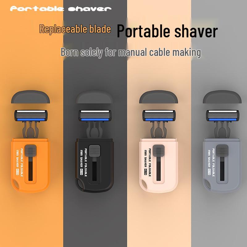 Razor Manual 5-Blade Retractable Portable Shaver for Men and Women's Hair Removal