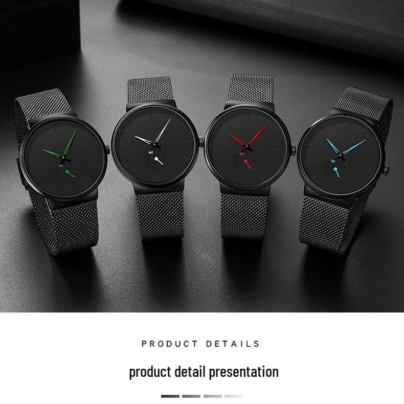 Sanda 1059 Wasserdichte Mesh-Armbanduhr Quarz für Herren und Damen