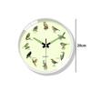 8 Inch Round Wall Clock Easy To Read Home Decor Clock Durable Wall Hanging Clock  for Bedroom