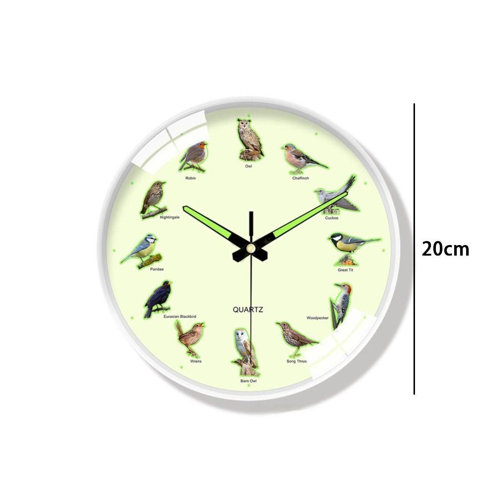 8 Inch Round Wall Clock Easy To Read Home Decor Clock Durable Wall Hanging Clock for Bedroom