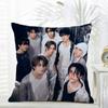 SStray Kids Cushion Cover Daily Washable Linen Pillowcase Soft  for Sofa Bed Home Room Decor