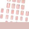 Short square Aurora cat eye wearing nail art cross hot selling fake nail nail patch fake nails