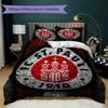 S t. Juego de Ropa de Cama Pauli FC Pattern uilt Set uilt Cover Funda de Almohada Decoración del Hogar Regalo de Cumpleaños (1 * funda de edredón + 2 * fundas de almohada sin relleno)