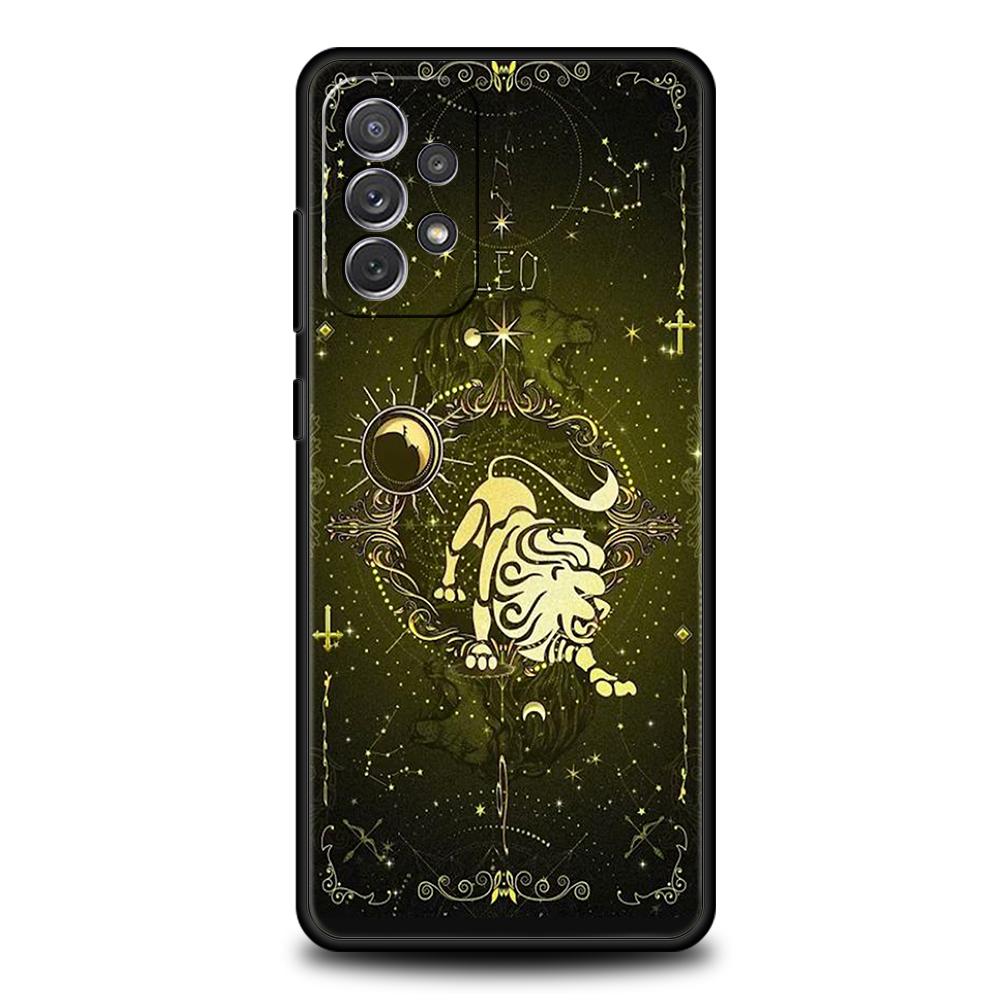 Constellation Phone Case for Samsung Galaxy A55 A35 A15 A14 A25 A54 A51 A71 A72 A73 A32 A52 A52S A41 5G Silicone Shell Capas Bag