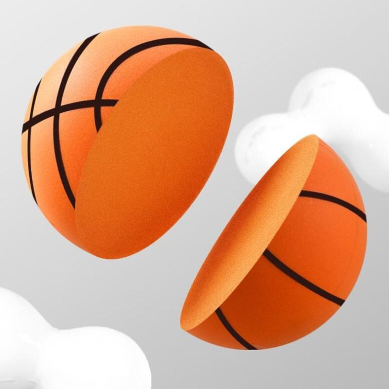 18/21/24Cm Odbijająca Niema Piłka Halowa Cicha Koszykówka Z Obręczą Wysokoelastyczna Lekka Mini Koszykówka Prezenty Dla Dzieci