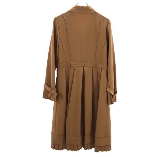 FOXEY NEW YORK made in Japan trench coat Brown Pleated Women Used