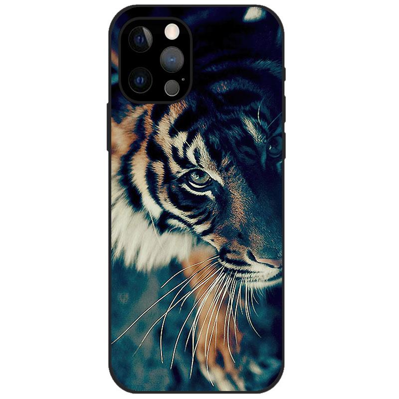 For iPhone 12 Pro Case iPhone12 Pro Bumper Silicon TPU Soft Phone Cover For iPhone 12 Pro Max / 12 Mini Case Cartoon Funda 12Pro
